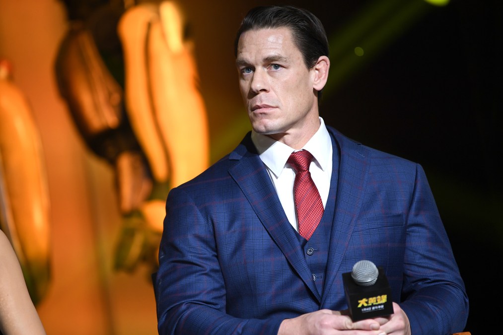 Shay Shariatzadeh and John Cena at a public event