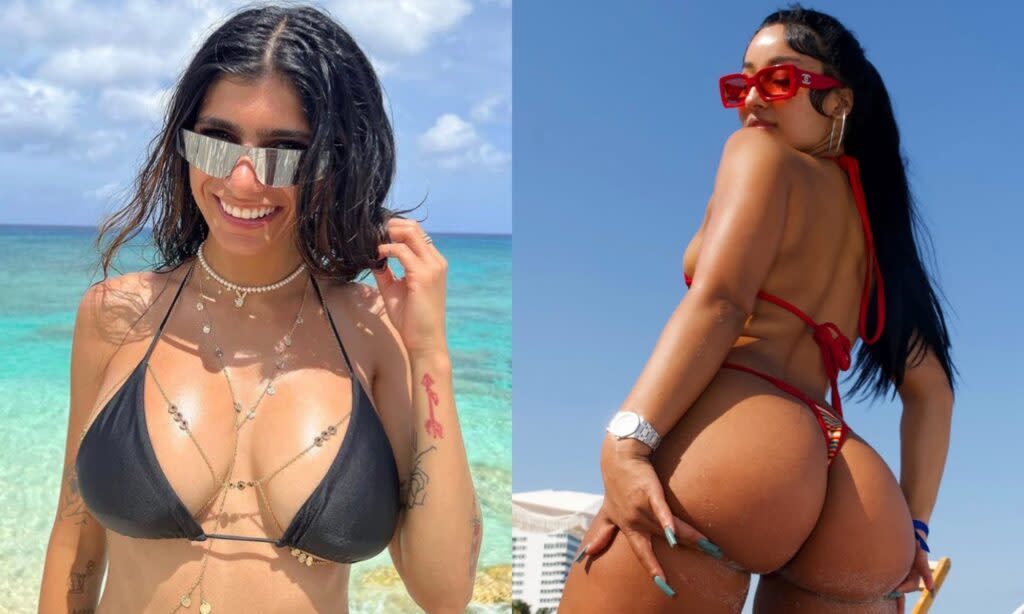 Rubi Rose in a viral parking lot photo with Cybertruck