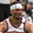 Max Strus during a Cavaliers game in the 2025 NBA Playoffs