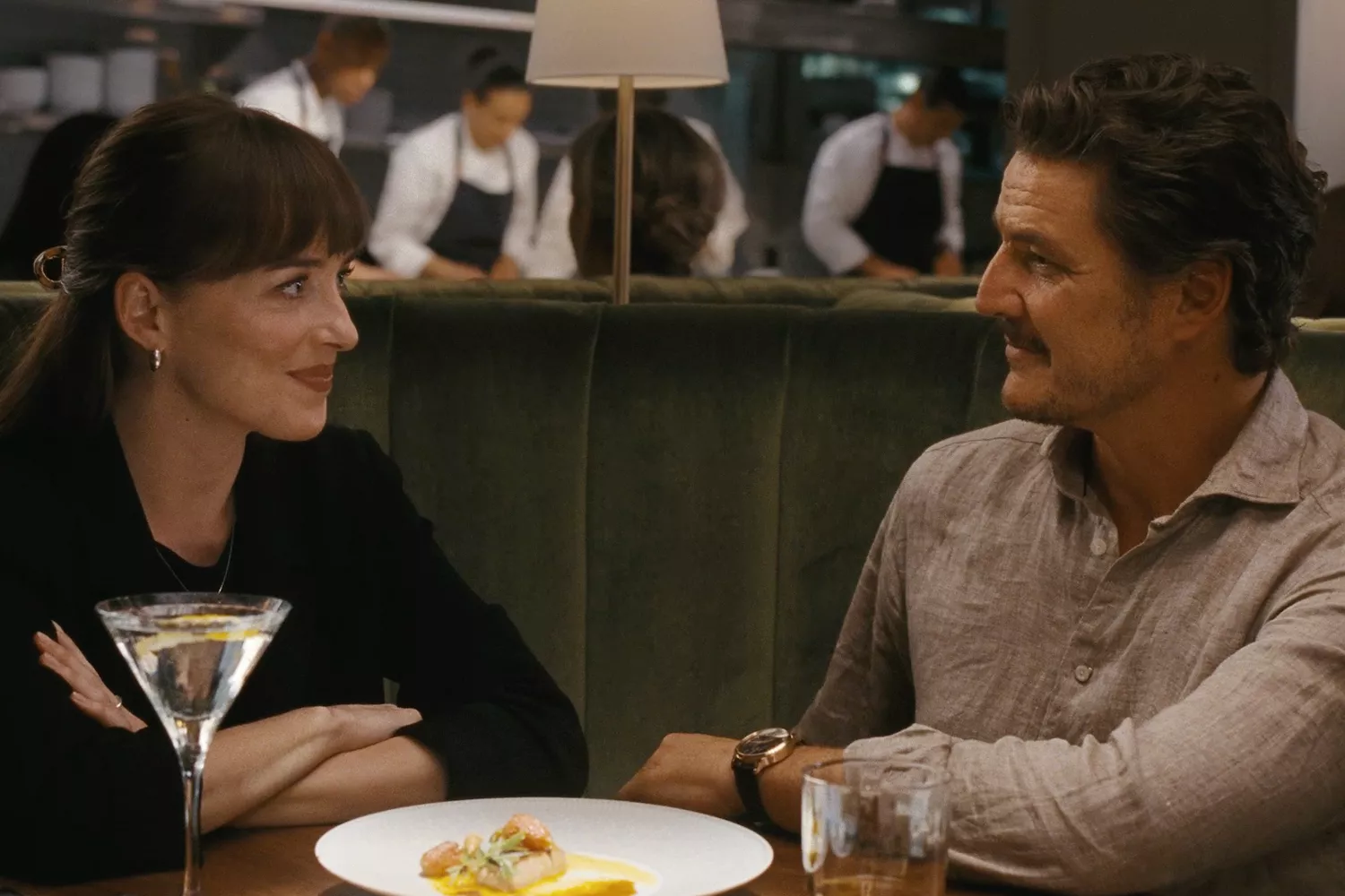 Don Johnson and Dakota Johnson at a public event