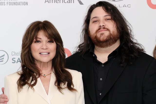 Valerie Bertinelli smiling and spending time with her son Wolfgang Van Halen