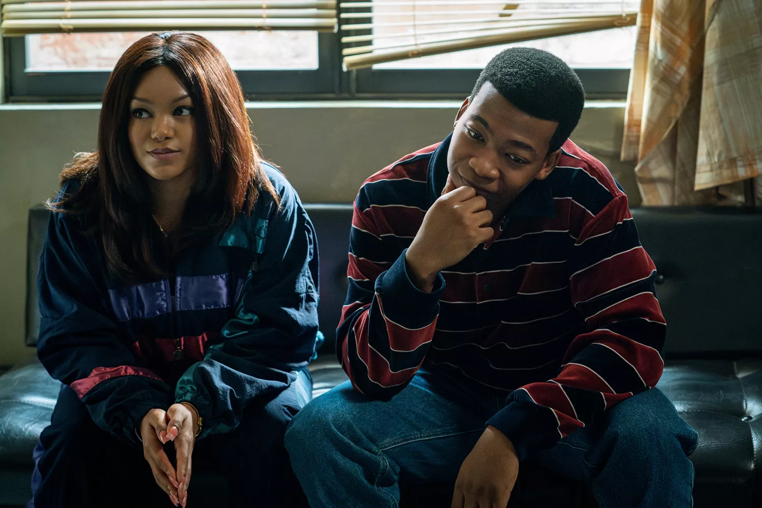 Raising Kanan characters in a tense scene from the Starz series