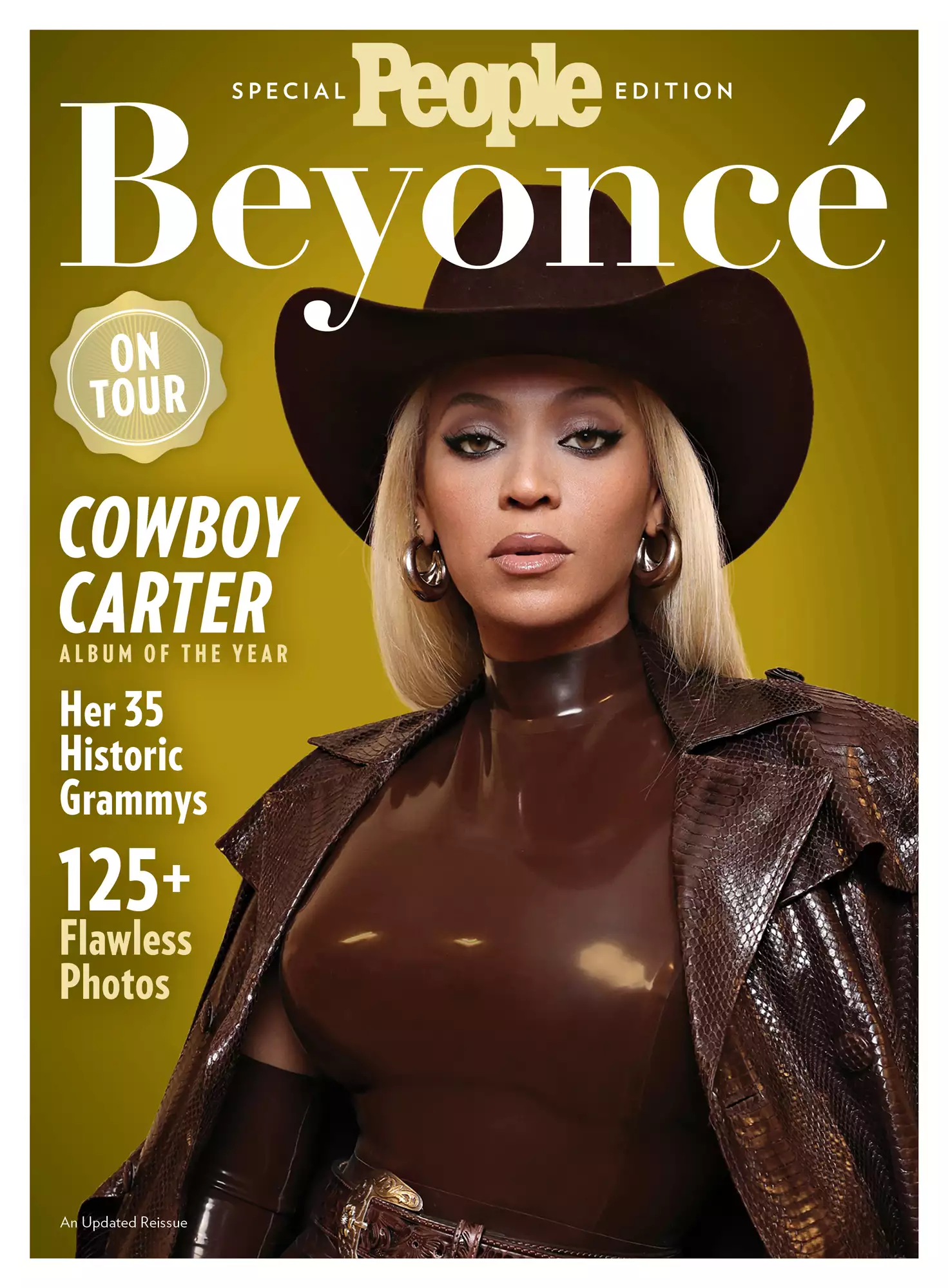 Beyoncé performing during the Cowboy Carter Tour at Soldier Field.