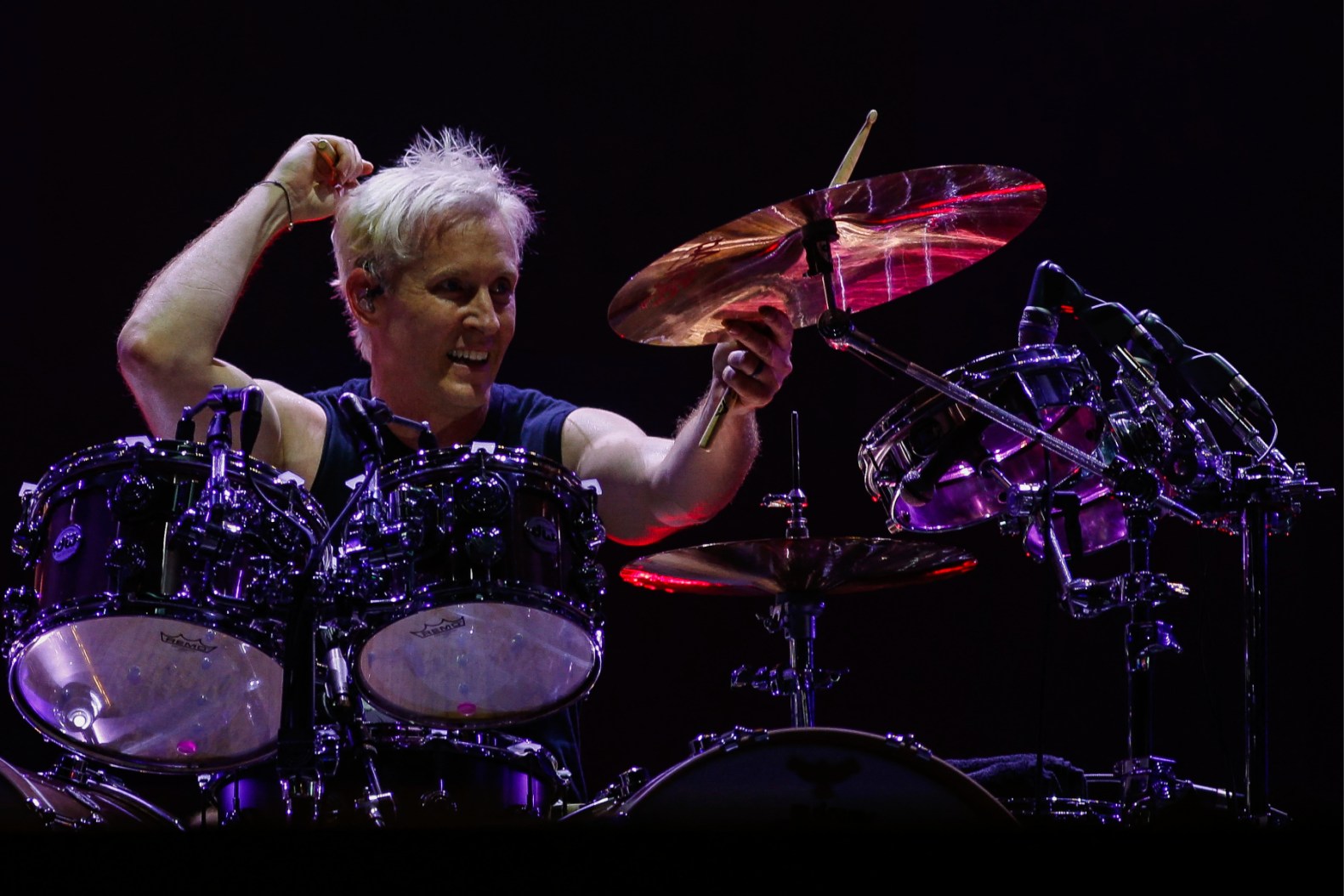 Josh Freese performing with Foo Fighters