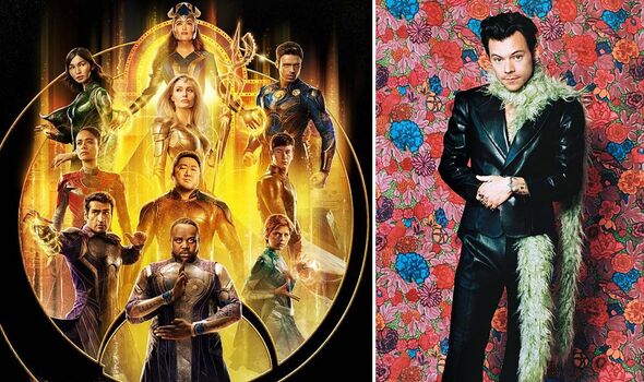 Eternals cast in Marvel movie promotional still