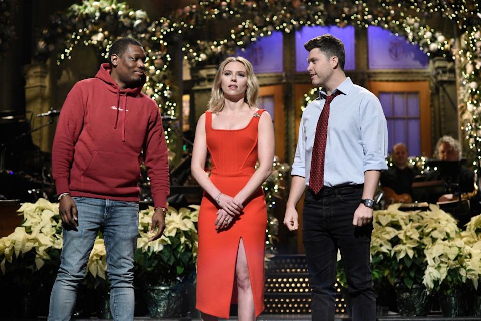 SNL cast on stage during Season 50 finale, everyone's wondering who's leaving SNL