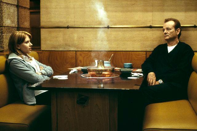 Bill Murray on set of Lost in Translation