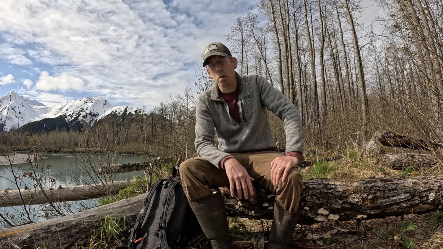 Luke Nichols and his sons on an outdoor adventure, from the YouTube channel Outdoor Boys
