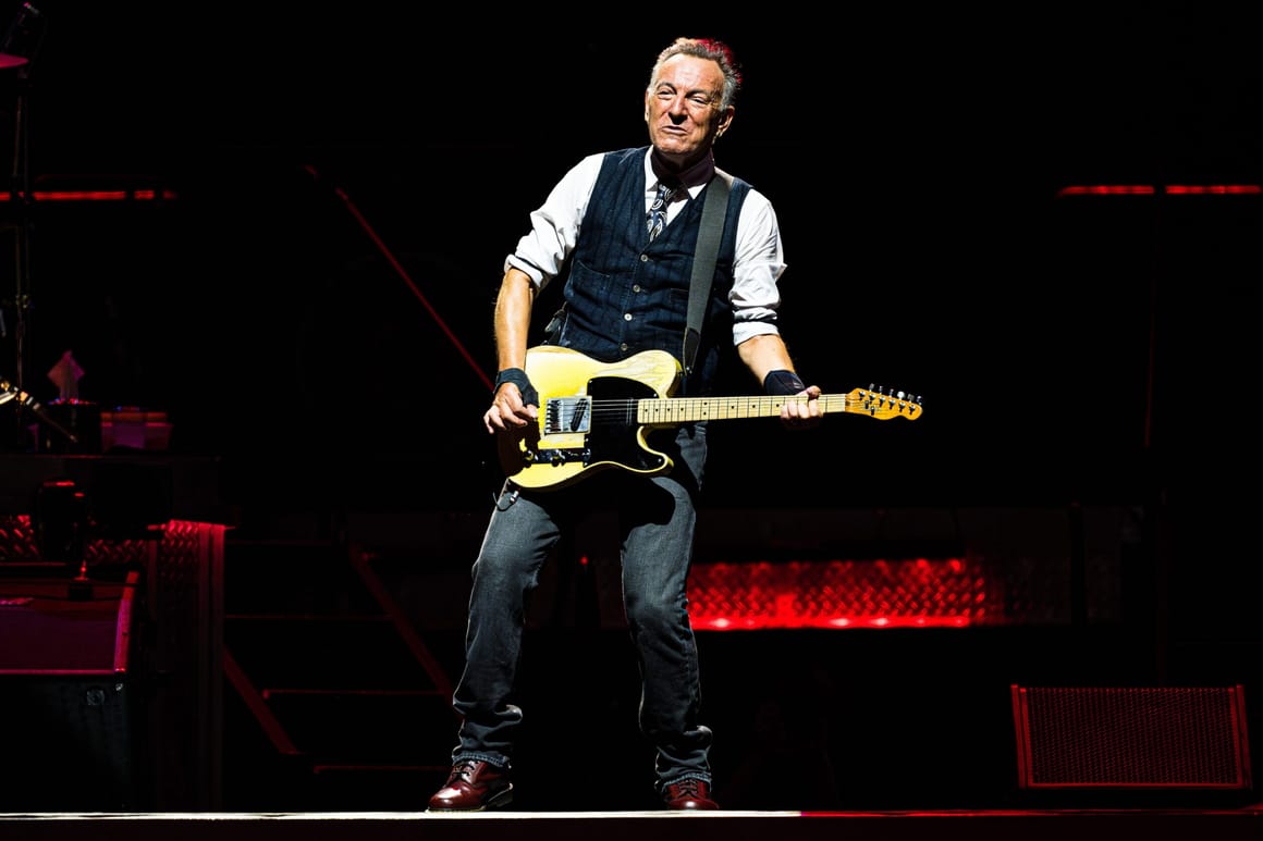 Bruce Springsteen performing during heated debates around Trump 2025