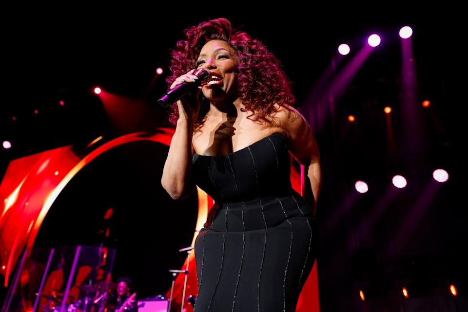 Patti LaBelle performing on stage at the Queens Tour
