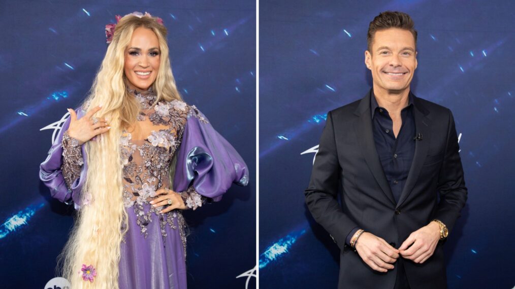Ryan Seacrest on set of American Idol Season 23