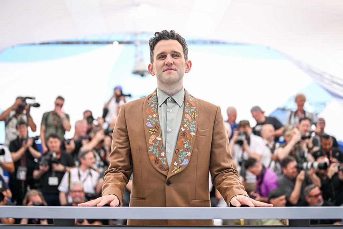 Harry Potter star Harry Melling in Pillion movie scene – pillion at Cannes