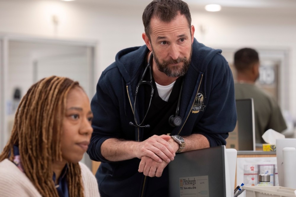 Noah Wyle as Dr. Robby in The Pitt, the acclaimed medical drama