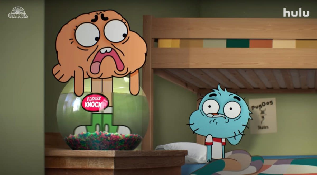 Gumball and his friends in Elmore, amazing world of gumball season 7 is returning