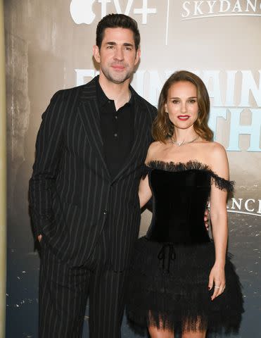 John Krasinski and Natalie Portman at the 'Fountain of Youth' film premiere