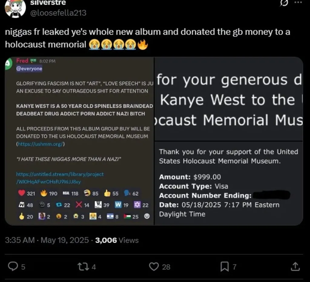 Kanye West album cover with controversy