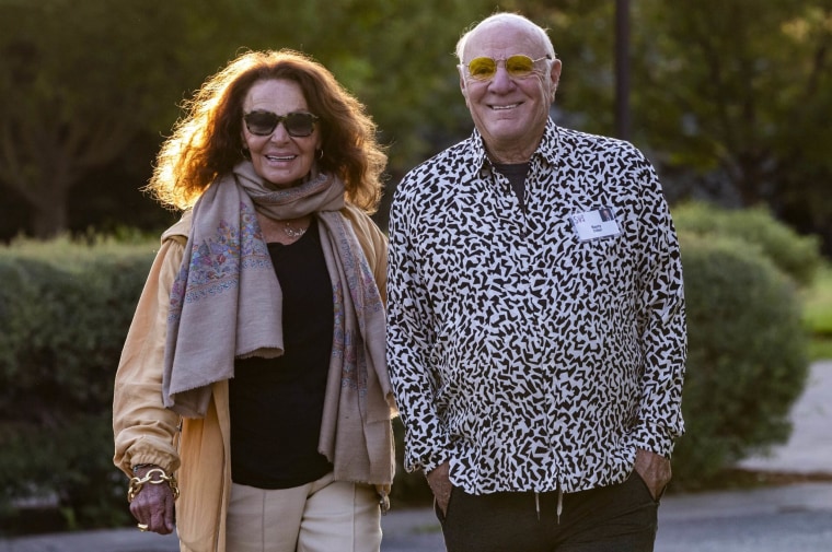 Barry Diller at a public event, highlighting his role as a media mogul