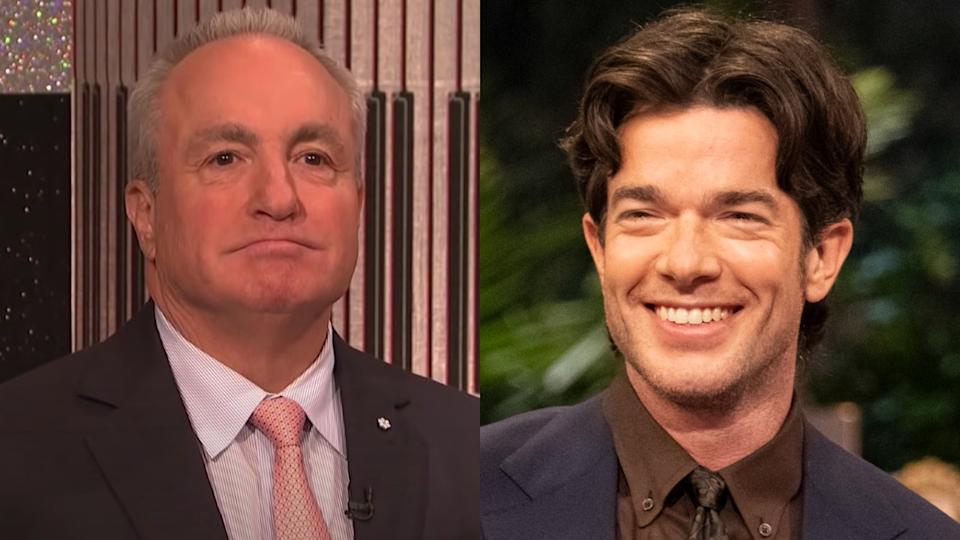 Lorne Michaels visiting John Mulaney's set