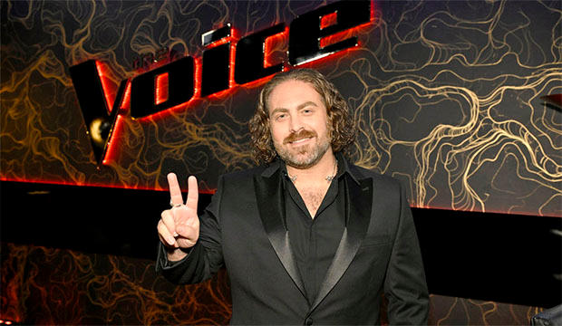 Adam David celebrates his victory during The Voice Season 27 finals